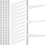 Estantería vertical doble riel blanco 25pulg soporte ajustable cocina