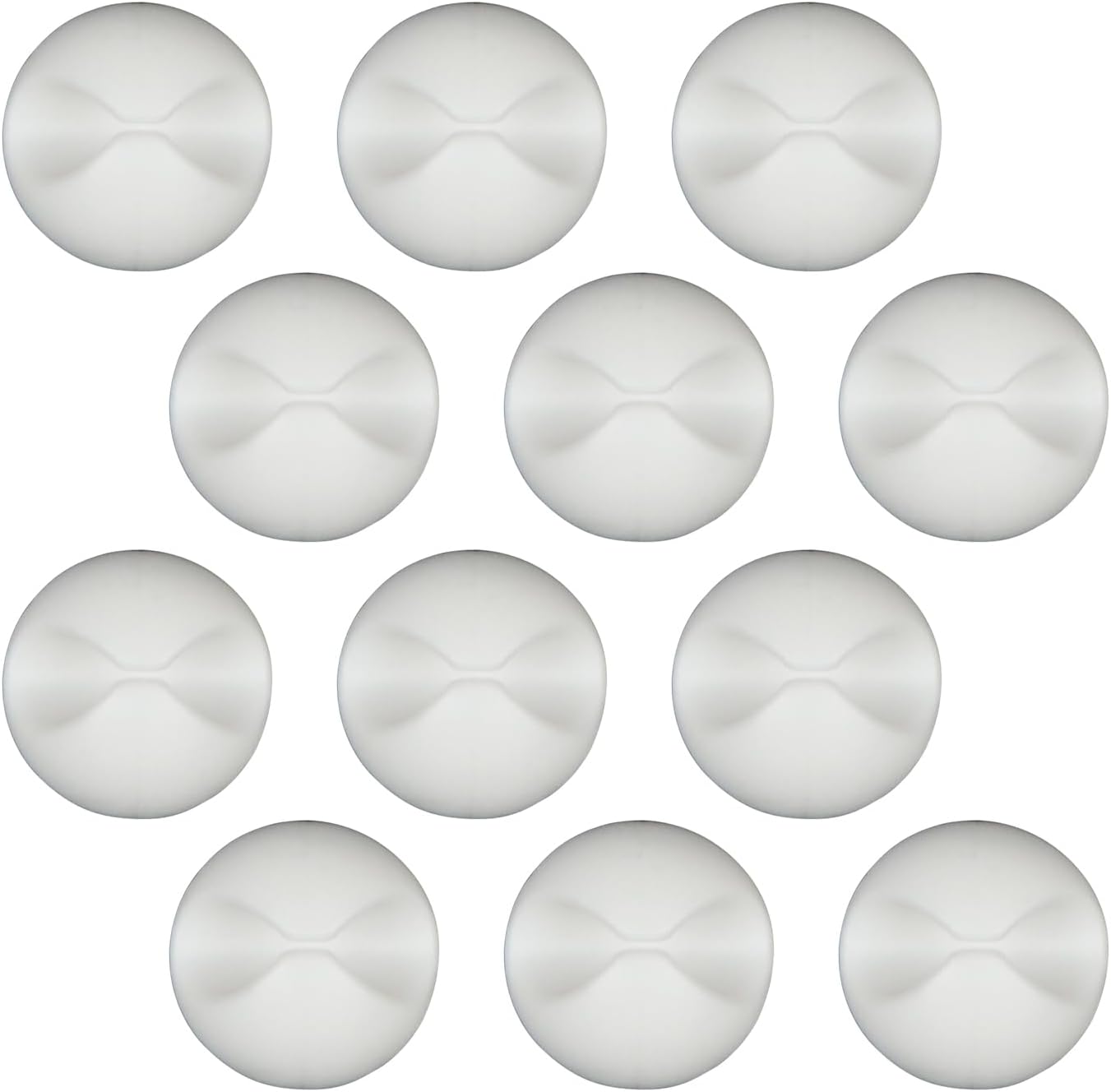 Pack 12 clips autoadhesivos soporte alambre oficina