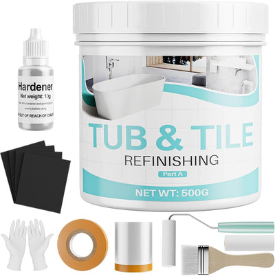 Kit pintura azulejos 17oz blanco semibrillante 25-30ft2