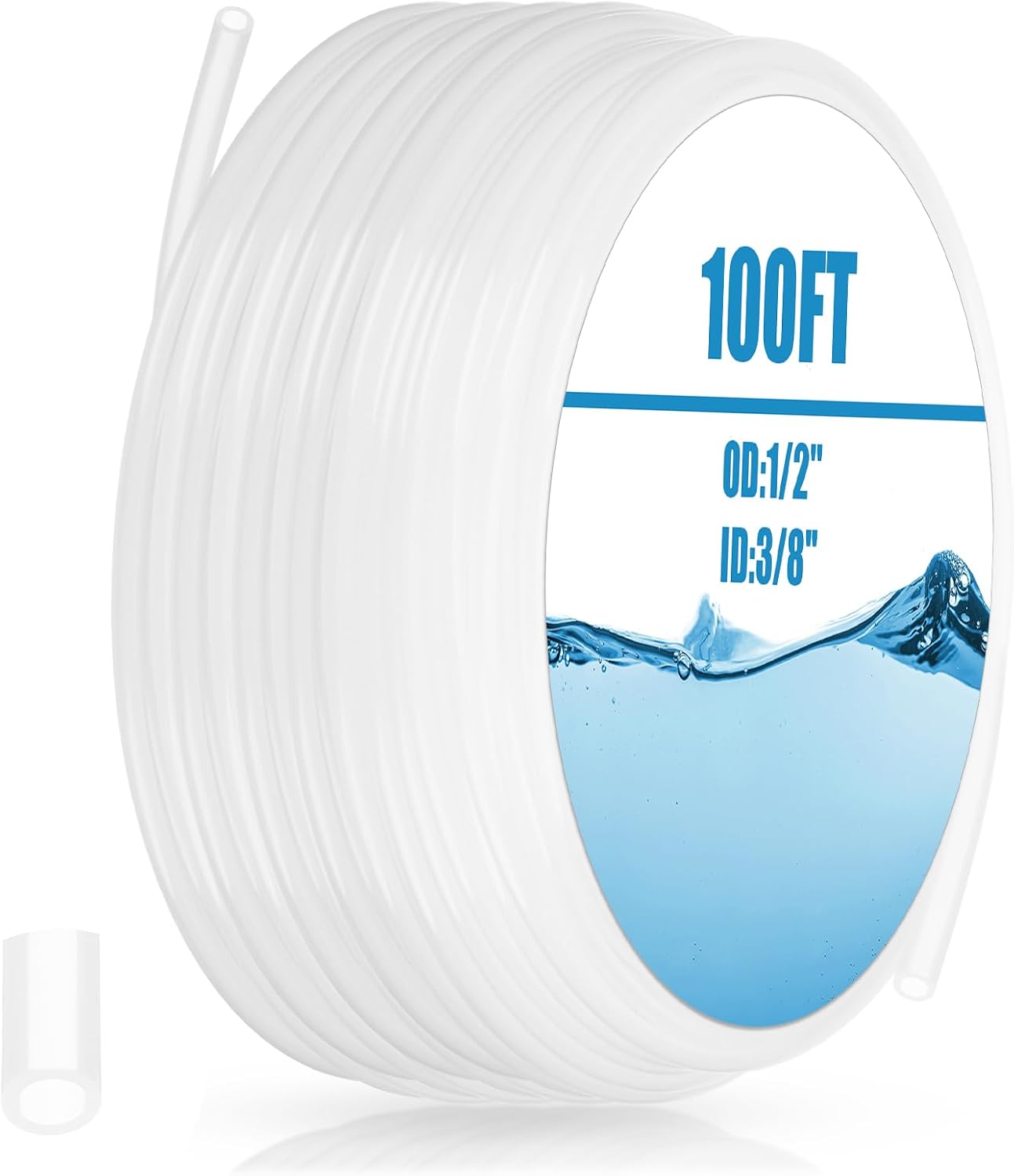 Tubo polietileno 100ft 1/2pulg ext 3/8pulg int 1/16pulg