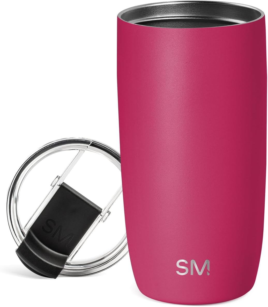Taza viaje acero inox con tapa abatible 16oz