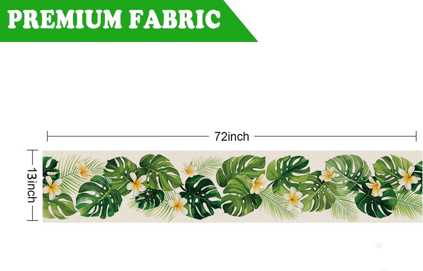 Camino mesa verano palmeras tropicales 13x72pulg