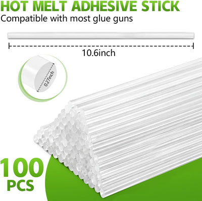 Pack 100 Barras Pegamento Caliente 0.27x11pulg