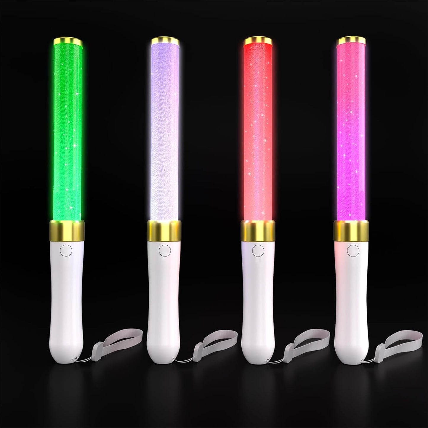 4 Barras Luz LED 15 Colores Reutilizables Fiesta Boda Cumpleaños