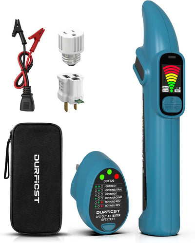 Buscador disyuntores GFCI NCV 90-135V LCD alarma