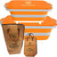 Set Tinas Barbacoa Plegables 30L 16L Manta Carne Aislada 21pulg