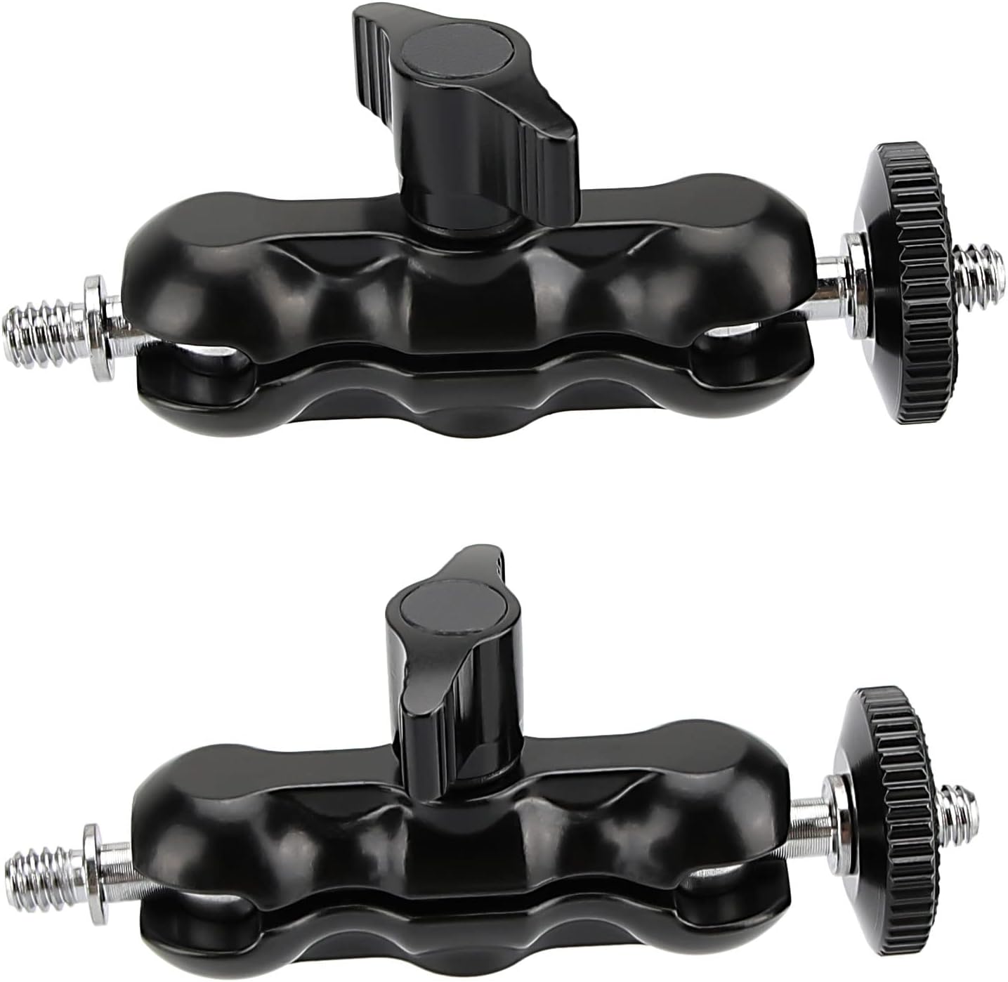 Brazo mágico universal rosca 1/4-20 negro 2 pzas