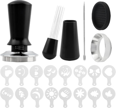 Set 21 accesorios para cafetera exprés con alfombrilla y embudo