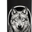Botella de agua acero inoxidable aislada Wolf Mountain