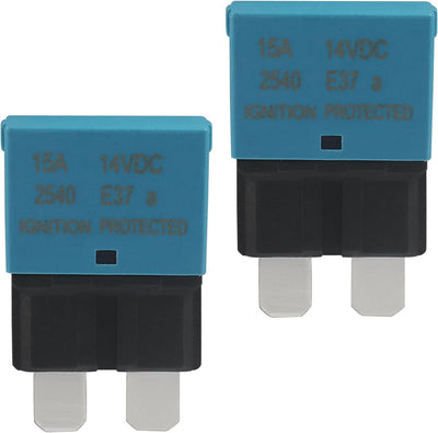 Pack 2 Disyuntores 15 A ATC/ATO Impermeables 12-24 V