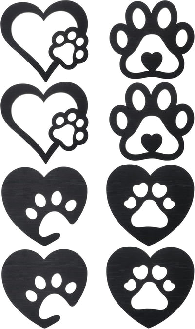 8 Pzas Decoración Pared Perro Letreros Madera Negra Hogar