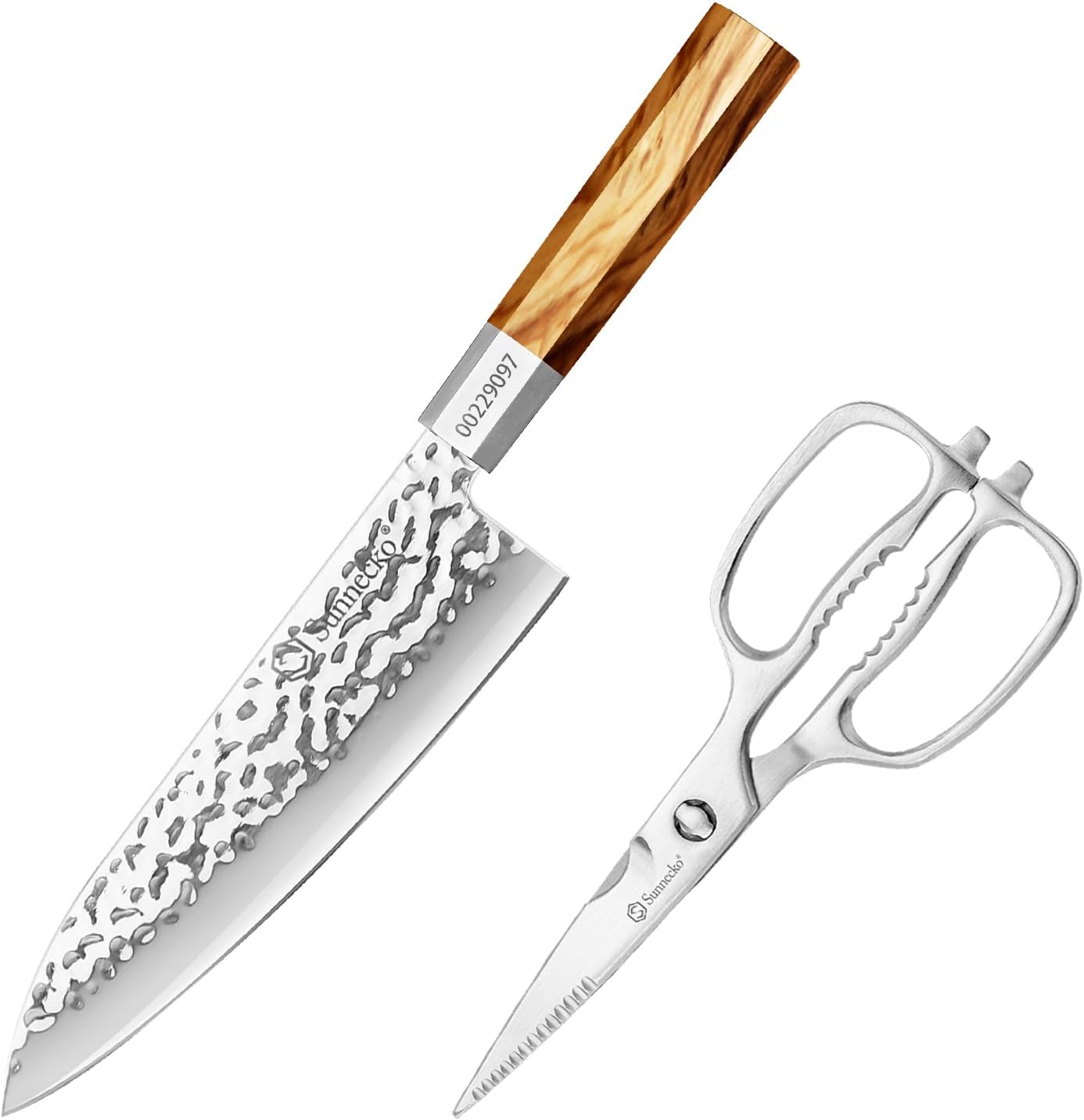 Tijeras cocina con cuchillo chef 8.5 pulg