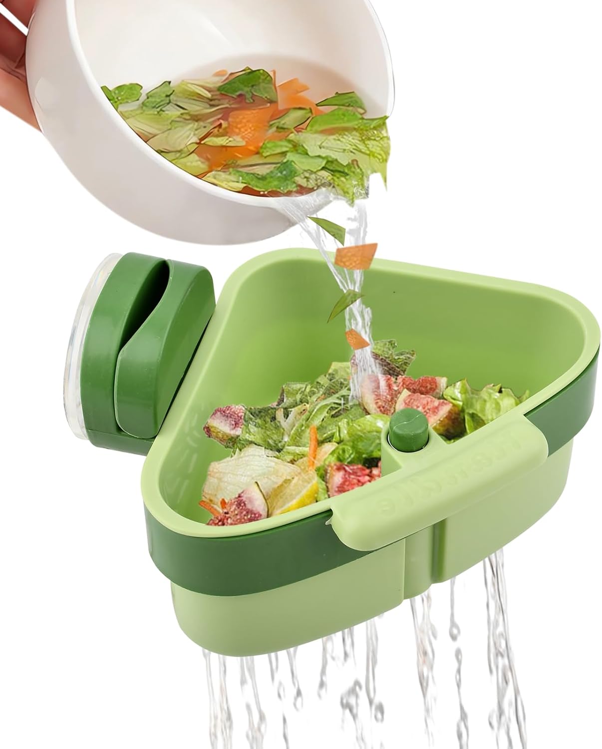 Cesta colador fregadero triangular con ventosa