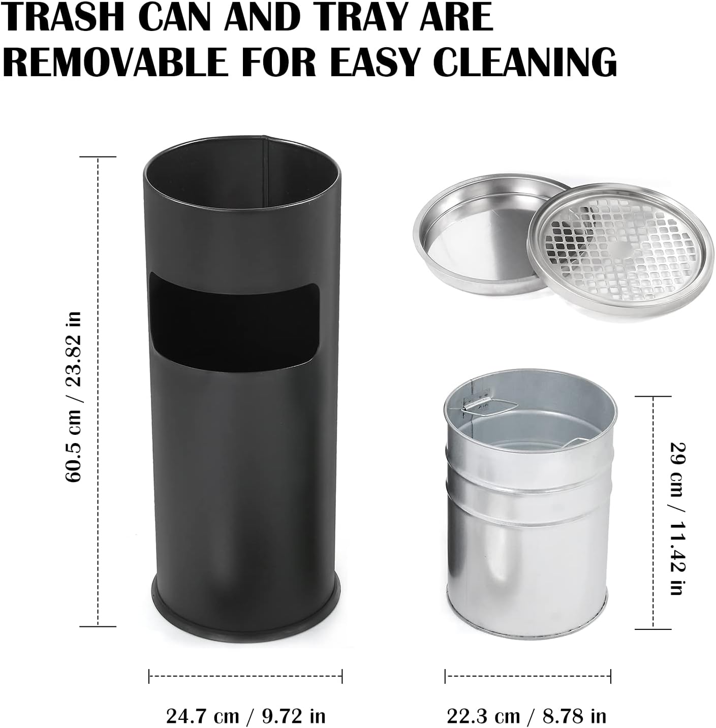 Bandeja cenizas para basura