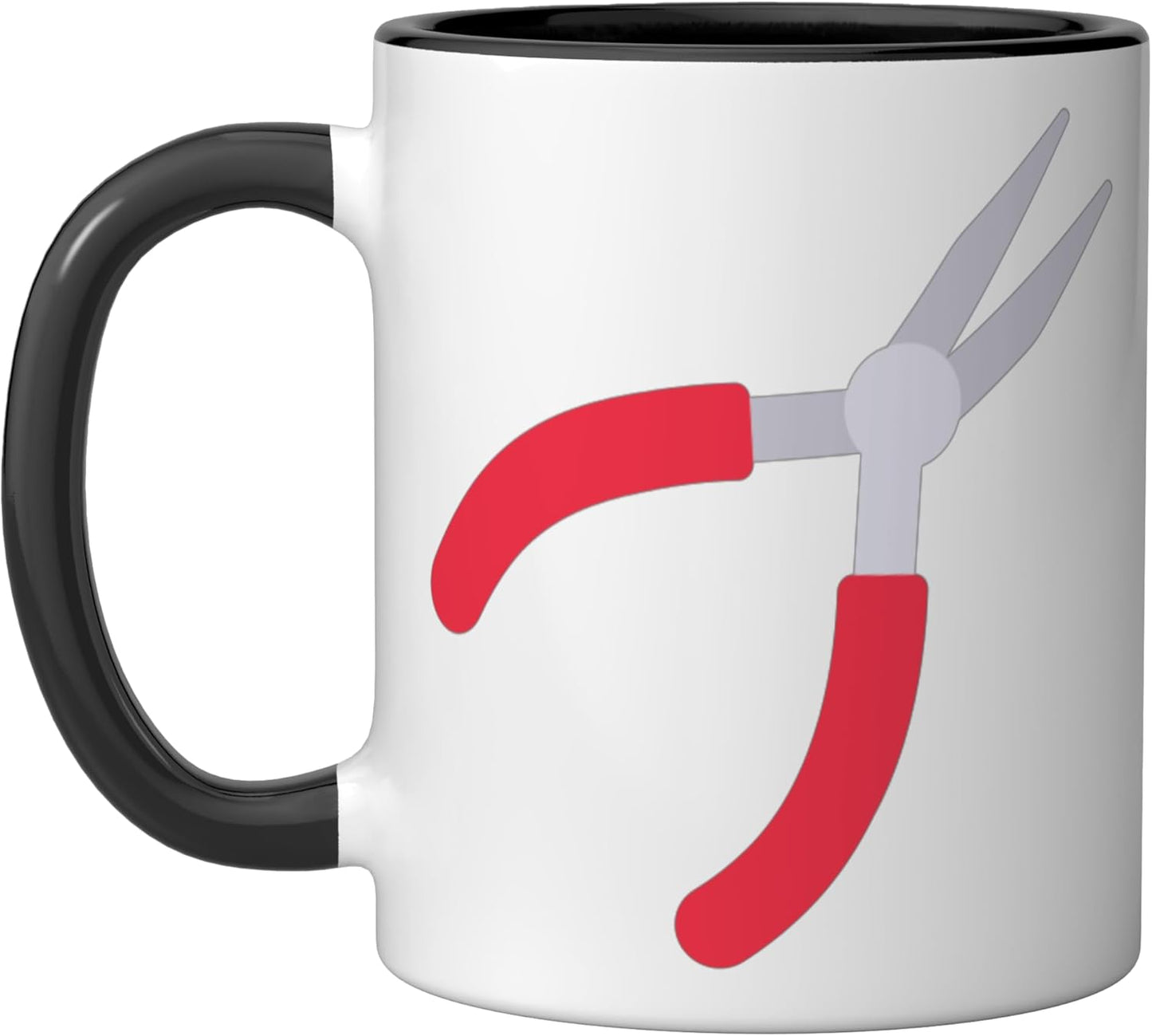 Taza cerámica para herramientas de sujeción negra/blanca