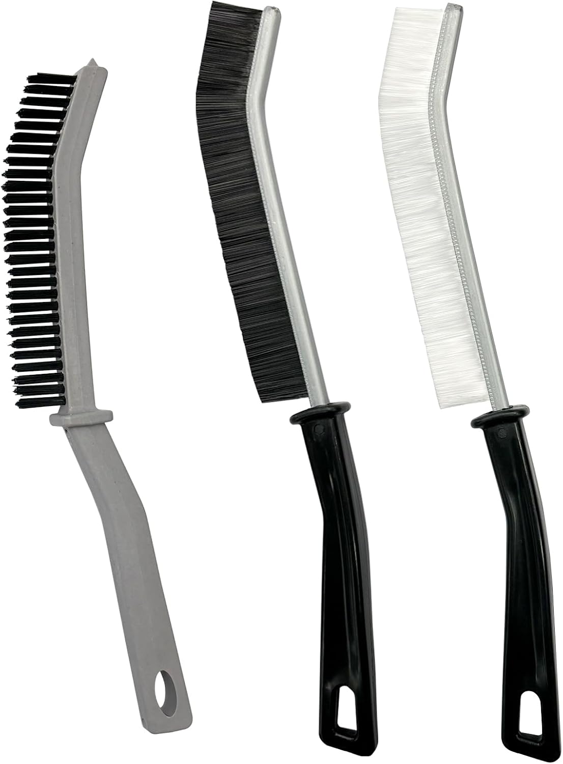 Cepillo ranuras cerdas duras para inodoro cocina baño