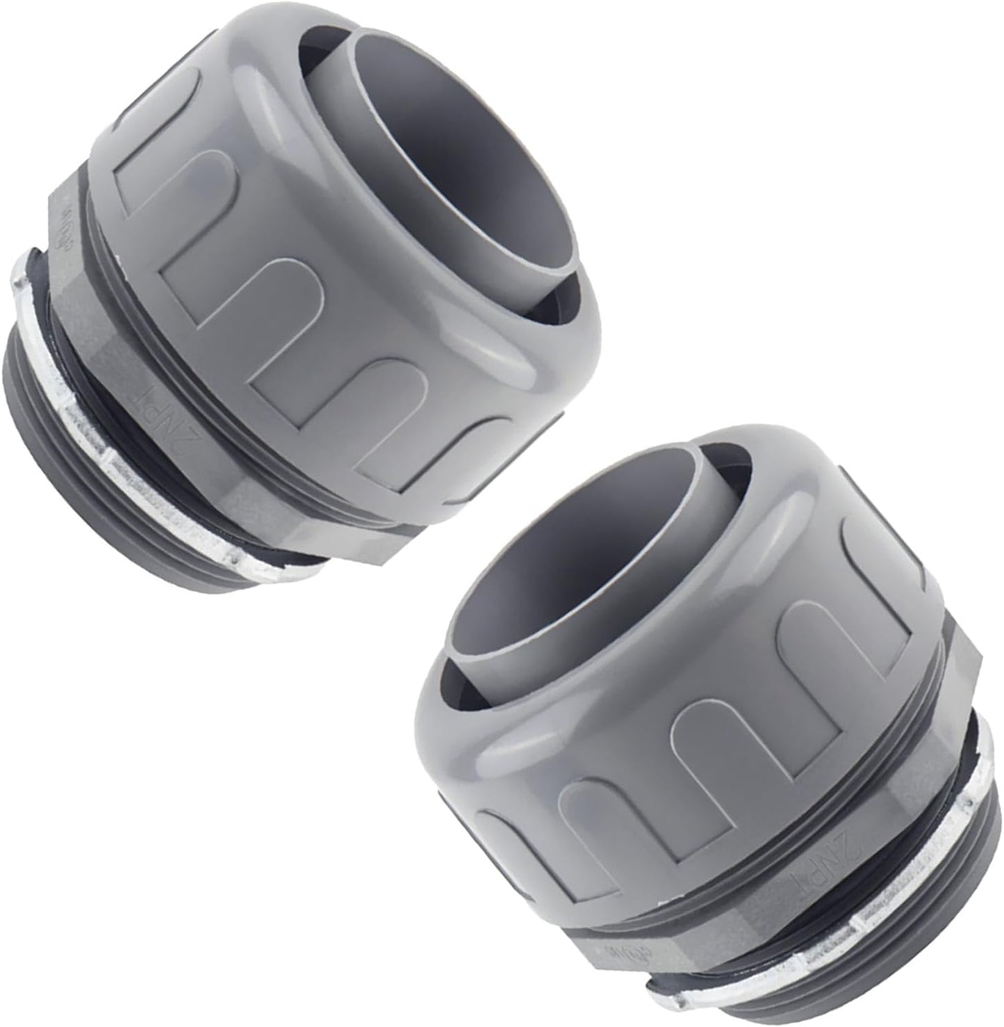 Conector conducto eléctrico 1-1/2pulg no metálico pack 2