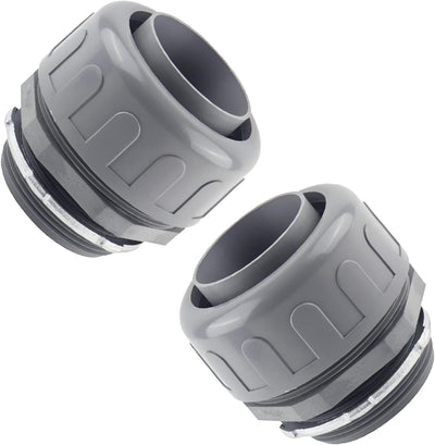 Conector conducto eléctrico 1-1/2pulg no metálico pack 2