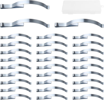 30 Clips Resorte Ventana Acero Inox Caja Almacenamiento