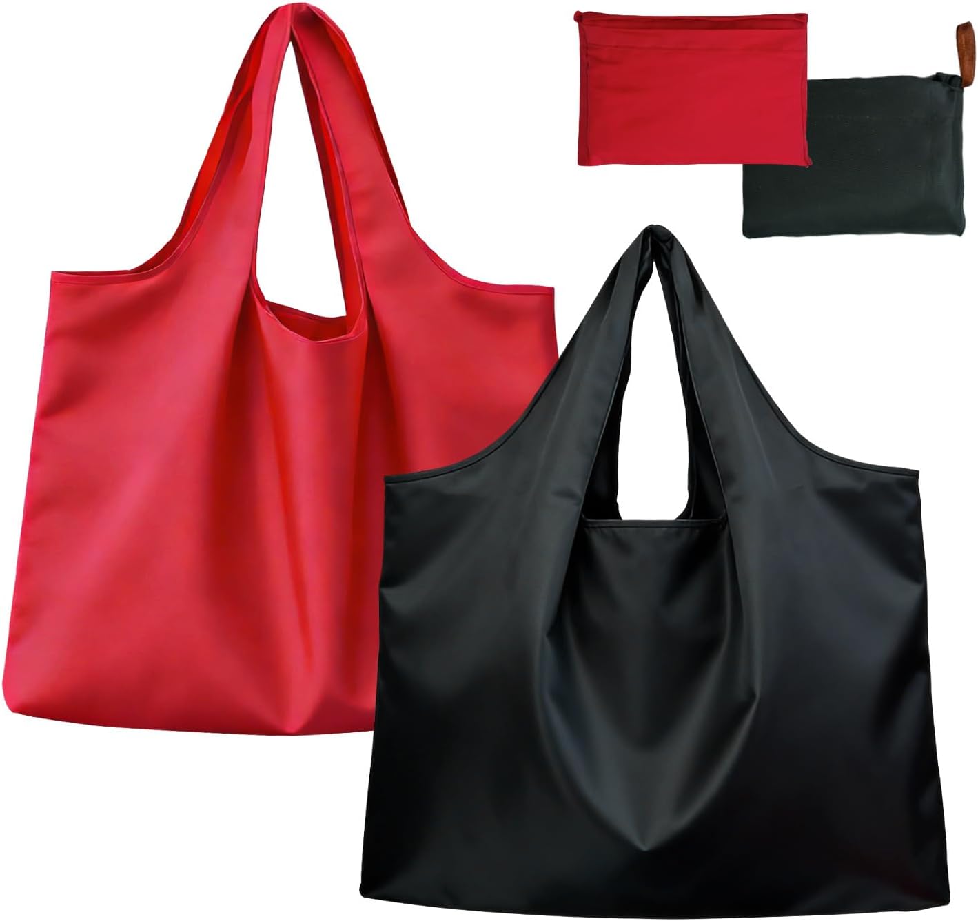 Bolsas reutilizables grandes plegables impermeables set 2
