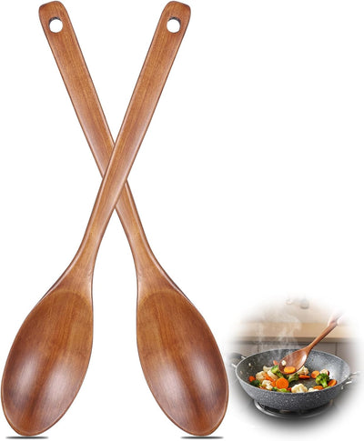 2 cucharas de madera para hornear 12 pulgadas resistentes al calor