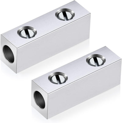 Pack 2 Conectores Mecánicos Aluminio 2-14 AWG Plata