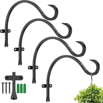 Soporte plantas colgantes 4 ganchos 12pulg metal resistente
