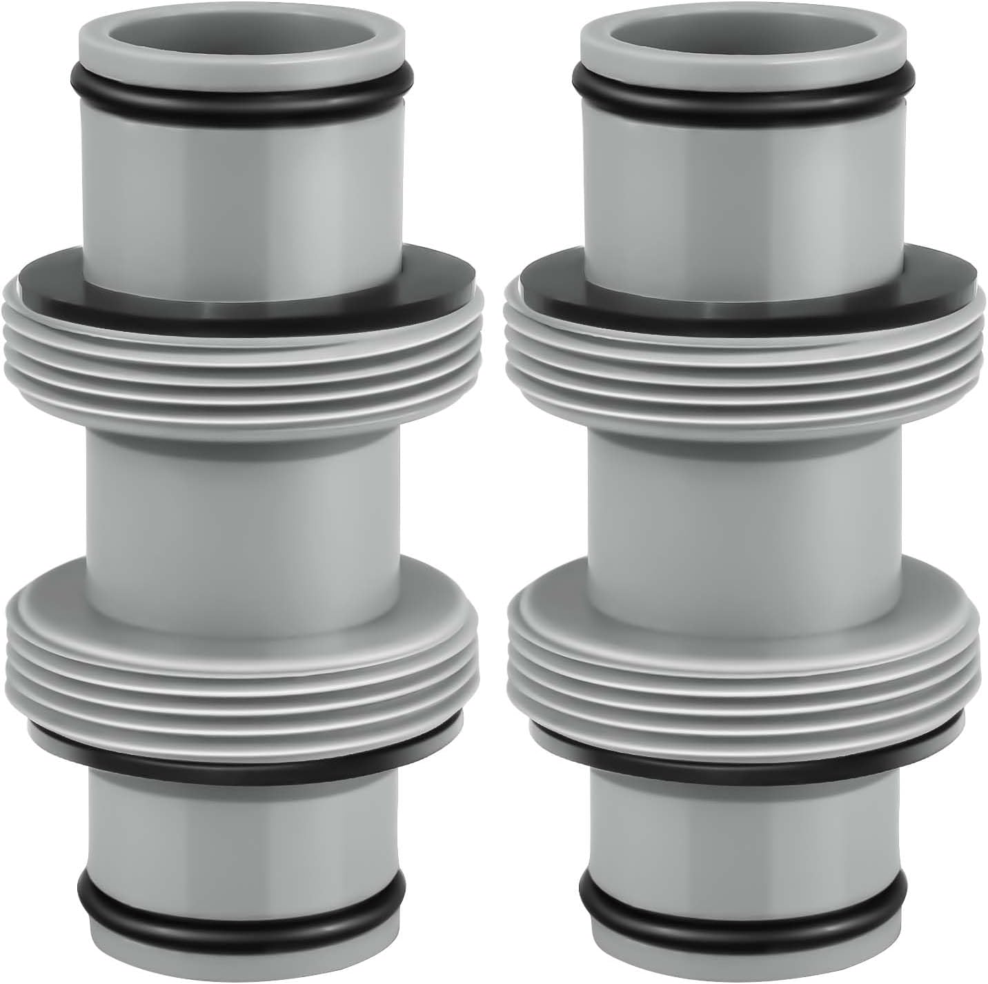 Conector manguera piscina 1.5 pies para bomba filtro gris
