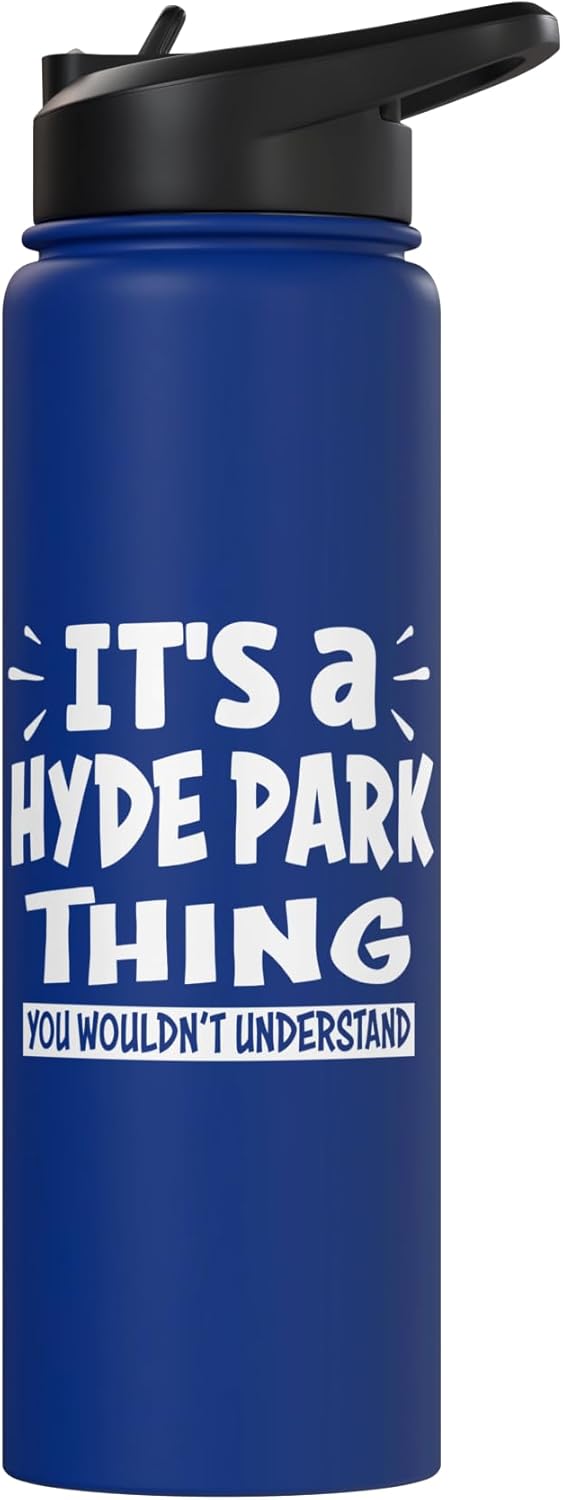 Botella agua acero inox aislada Hyde Park
