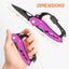 Mosquetón 9en1 EDC cuchillo llave sierra camping