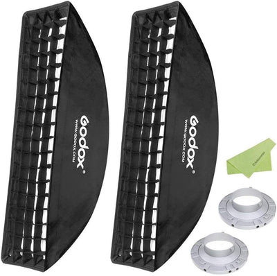 Caja luz rejilla panal 9x35pulg anillo Bowens estudio 2uds