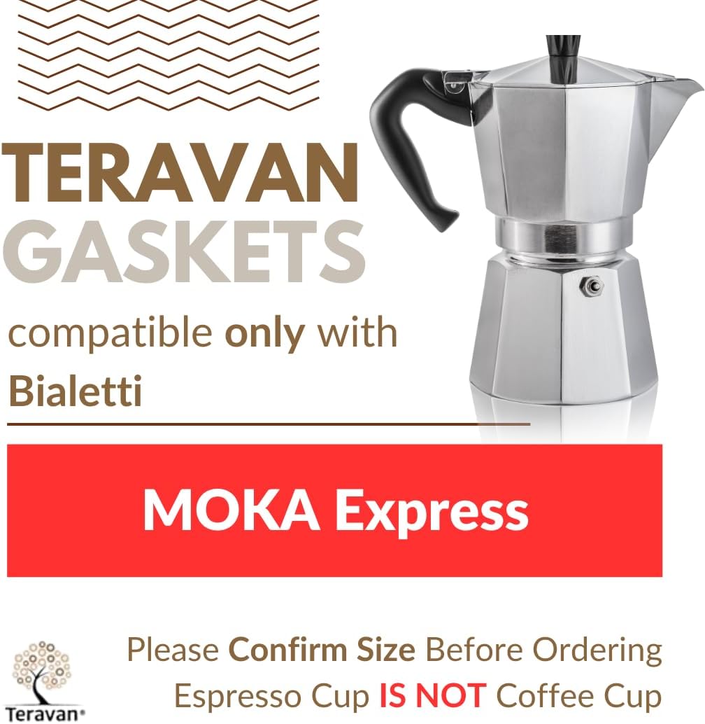 Juntas silicona repuesto para Moka Express 12 tazas
