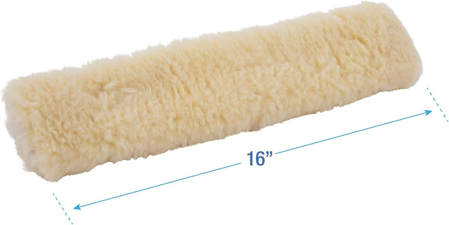 Cabezal trapeador lana cordero 16pulg blanco
