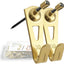 Ganchos colgar fotos extragruesos 30lb para yeso 20uds dorado