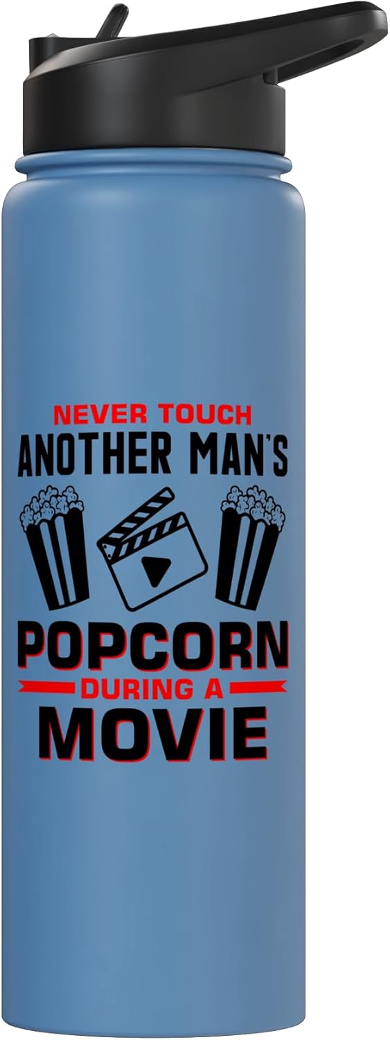 Botella térmica acero inox para amantes de cine