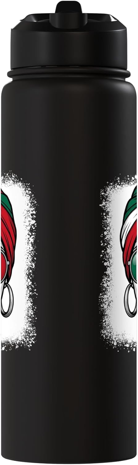 Turbante Bandera Mexicana Botella Agua Térmica Acero Inox