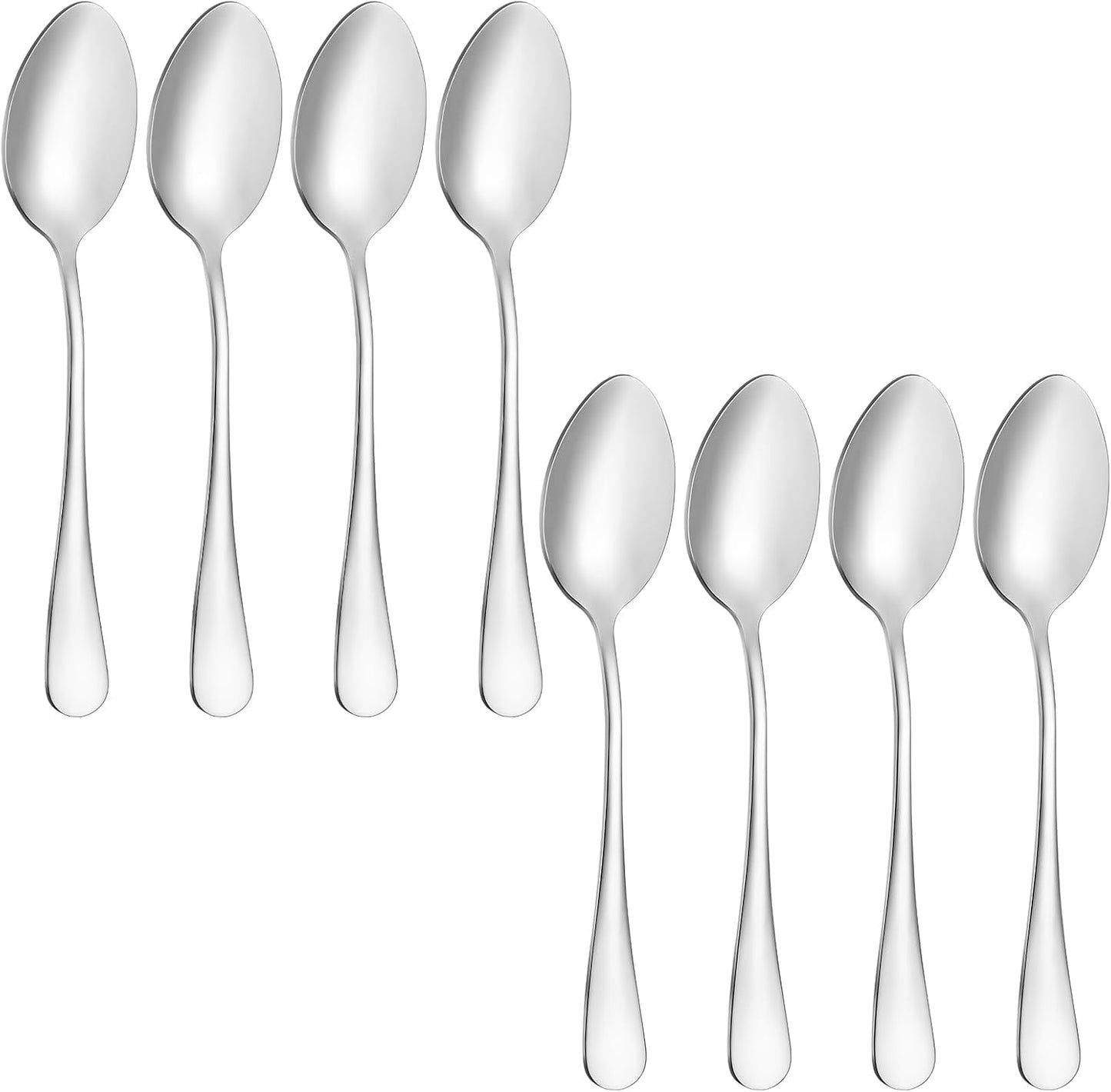 Juego de 8 cucharaditas de acero inoxidable grado alimenticio