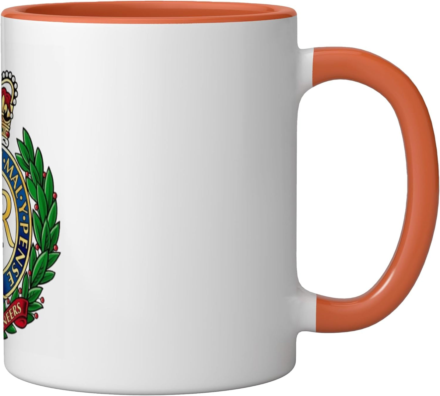 Taza Cerámica Capbadge QEII Orange/Blanco