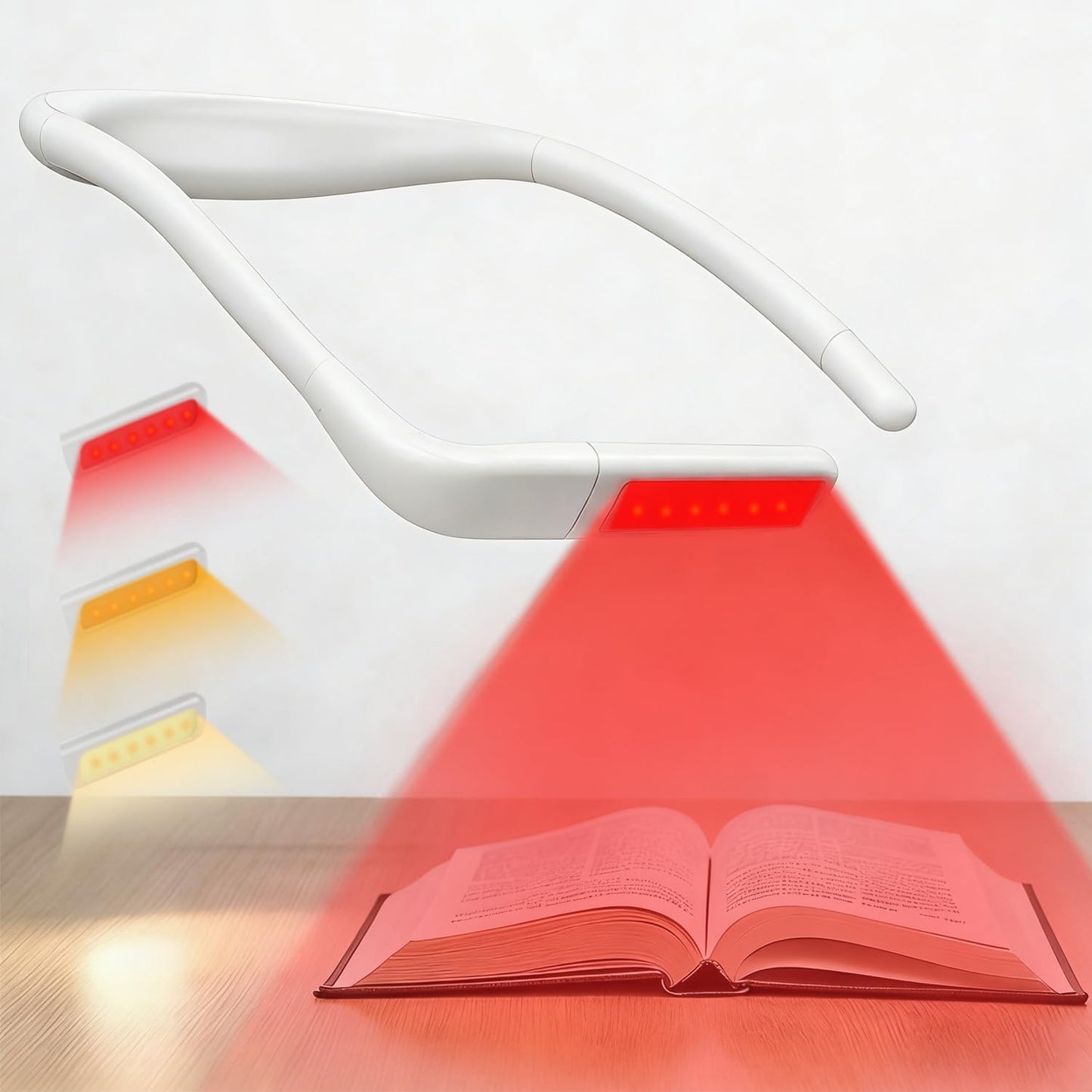 Luz cuello LED 630nm regulable recargable