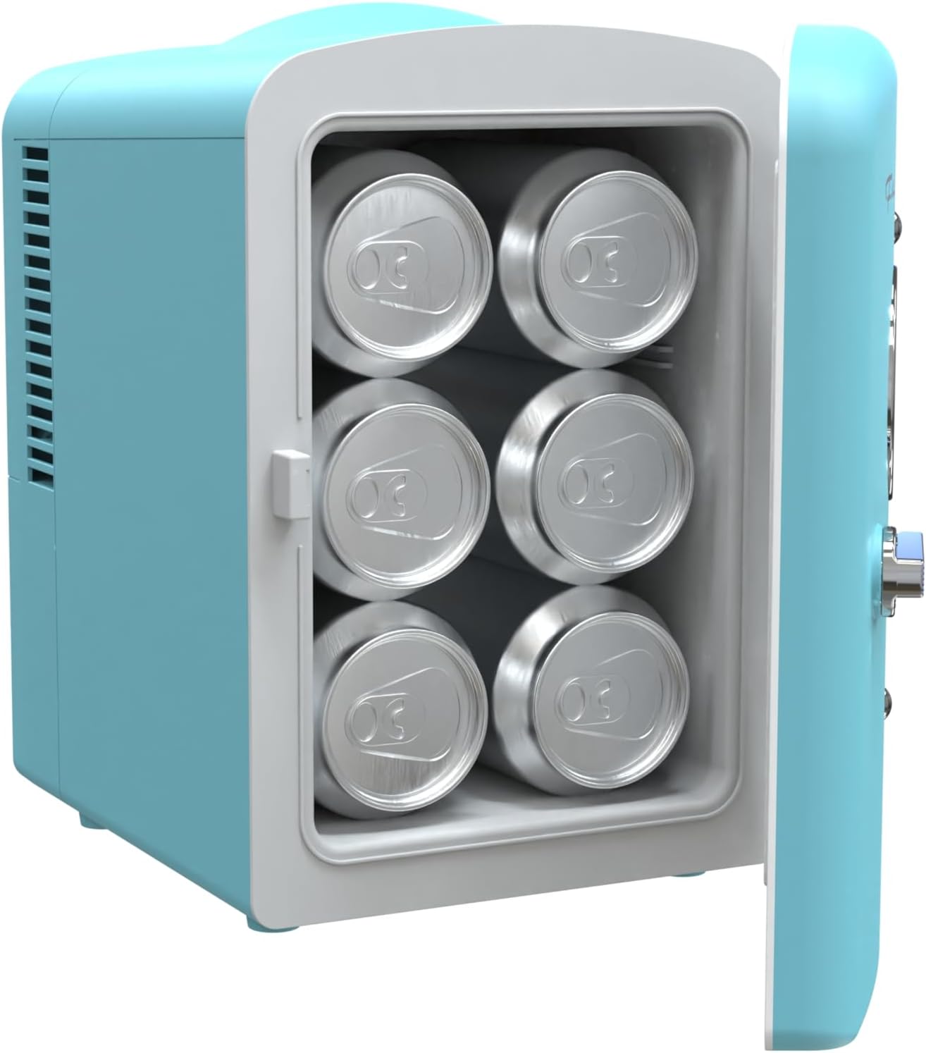 Mini refrigerador portátil Frigidaire EFMIS171 retro con asa y cargador