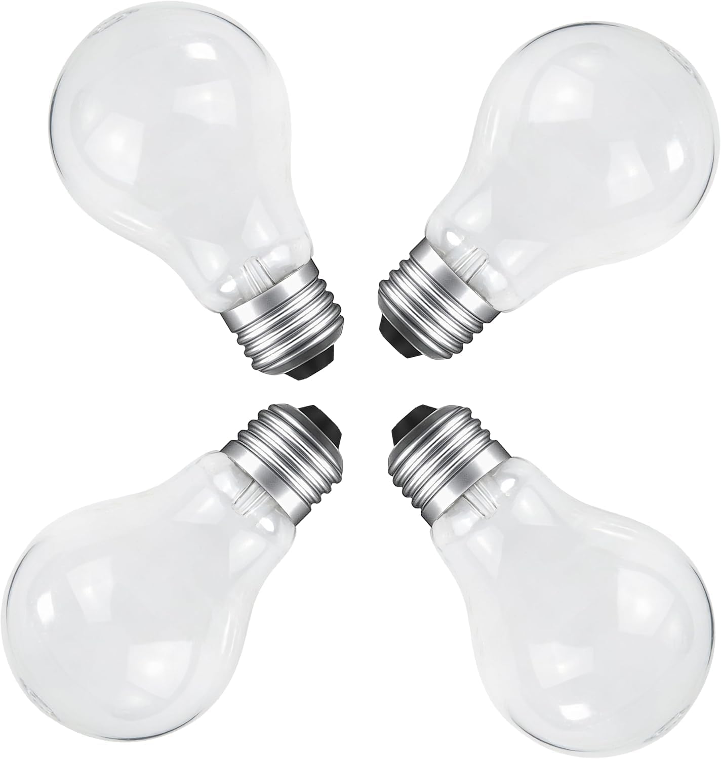 Paquete 4 Bombillas Incandescentes A19 75 W Resistente