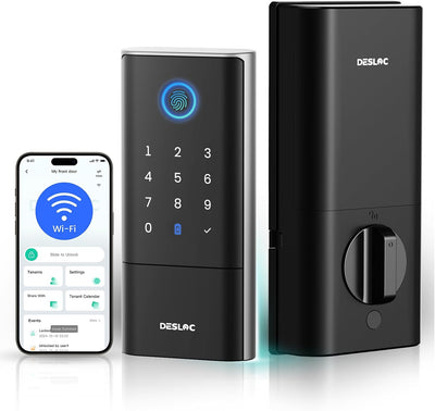Cerradura puerta sin llave con huella WiFi IP65 15000mAh