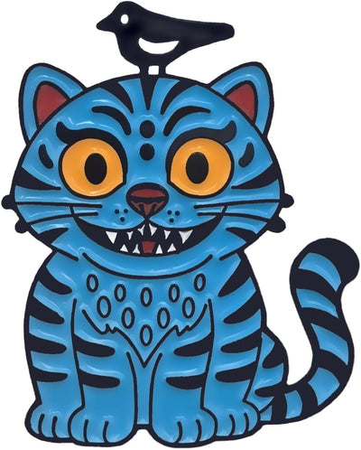 Imán decorativo para refrigerador con diseño de tigre y urraca estilo K-Cultura