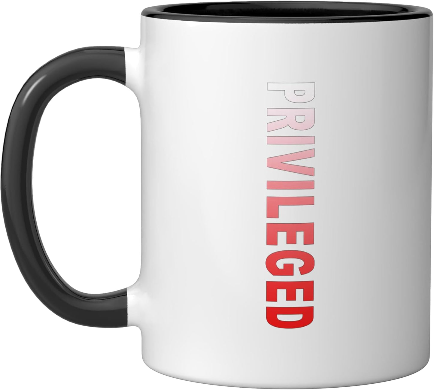 Taza Cerámica Grafica Roja Negro Blanco