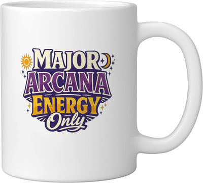 Taza Cerámica Tarot Major Arcana Celestial Blanca