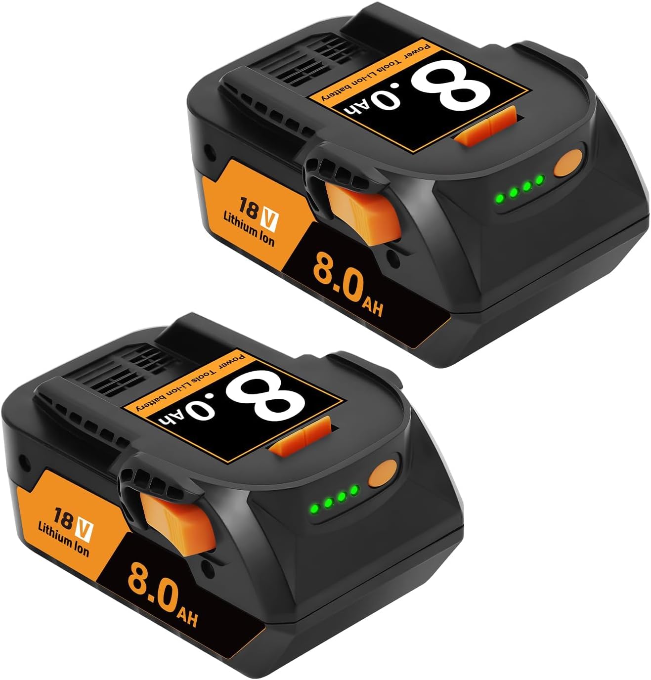 2 Baterías 8000 mAh para Taladro Ridgid 18 V