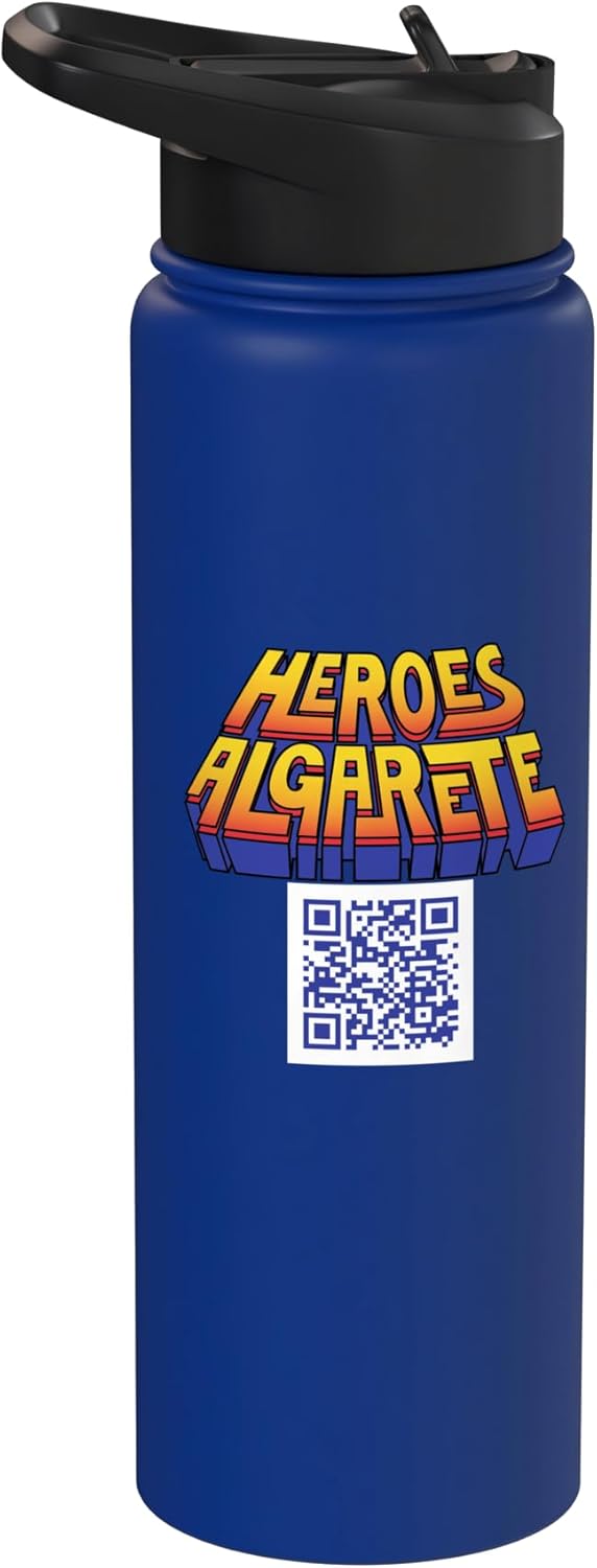 Botella agua acero inox aislada Heroes