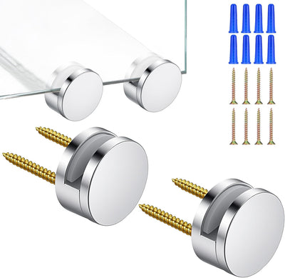 Pack 4 Accesorios Montaje Espejo Sin Marco Con Anclajes