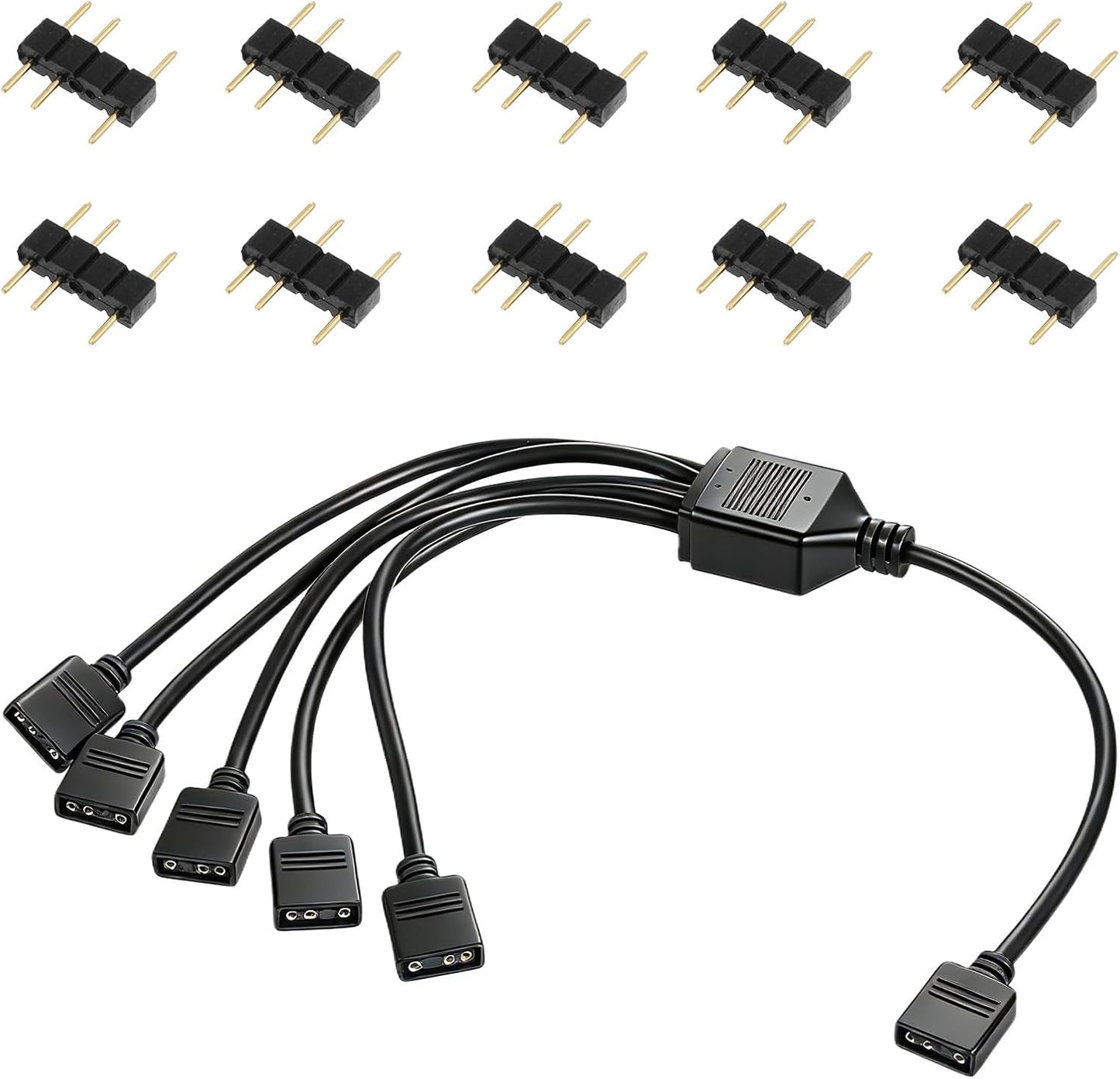 Cable divisor ARGB 1 a 5 para luces RGB de PC