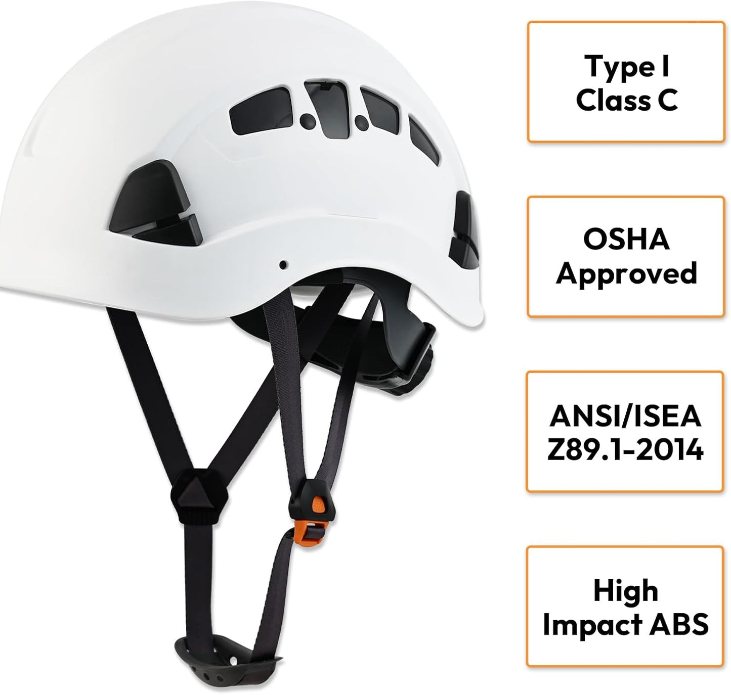 Casco seguridad ventilado ajustable construcción